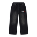 Men's Vintage Wash Wide Leg Jeans
