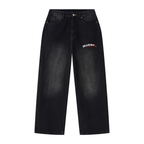 Men's Vintage Wash Wide Leg Jeans