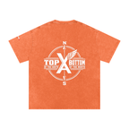 “Commonwealth Classic” Snow Washed Oversized Cotton T-Shirt