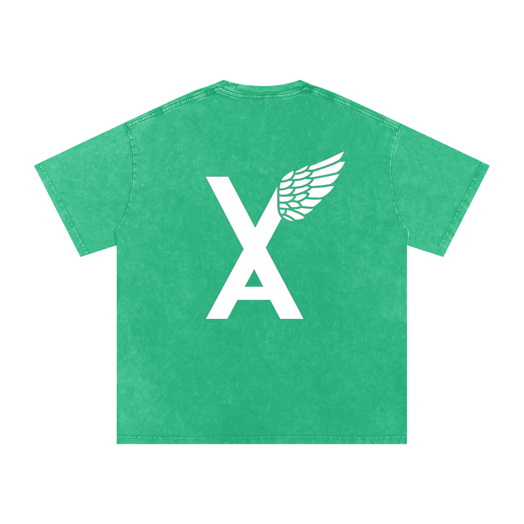 “VA w/wing Immaculate Creation” Snow Washed Oversized Cotton T-Shirt