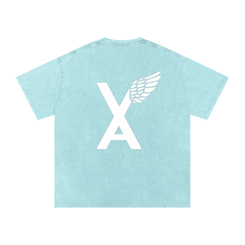 “VA w/wing Immaculate Creation” Snow Washed Oversized Cotton T-Shirt