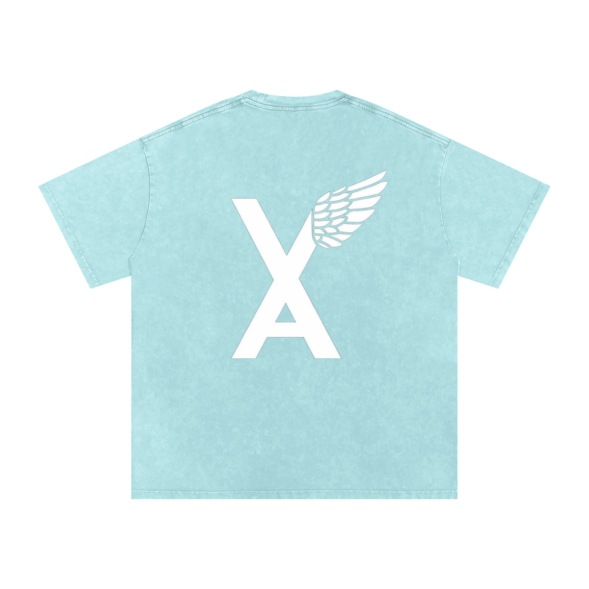 “VA w/wing Immaculate Creation” Snow Washed Oversized Cotton T-Shirt