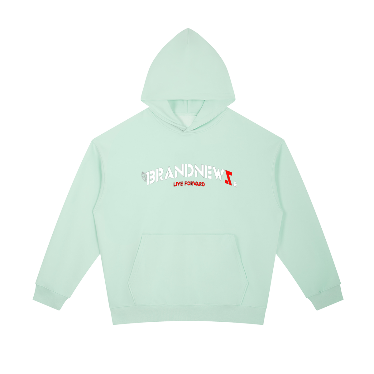 “Brandnewz Live Forward” Essential Heavyweight Hoodie
