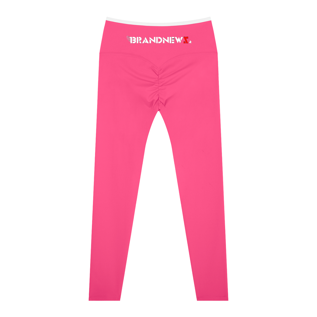 “Brandnewz Live Forward” Women's High-Waisted Yoga Leggings