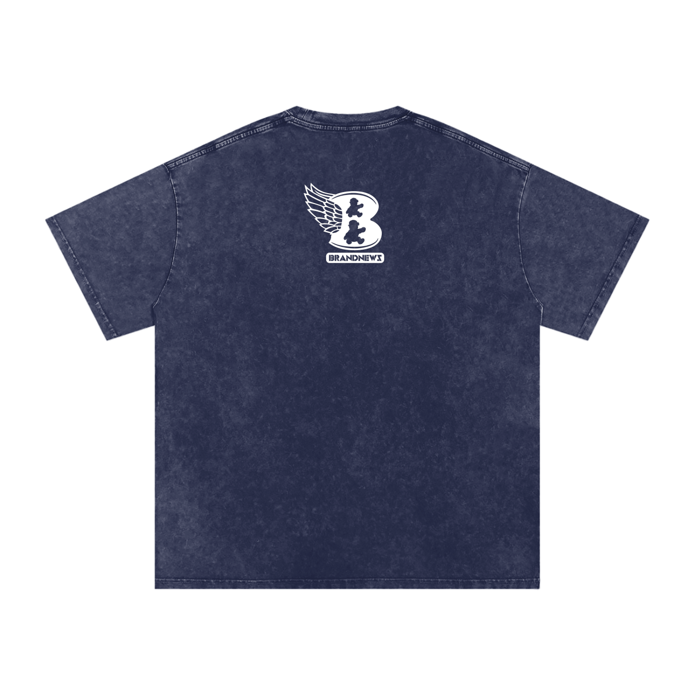 “God Is The Plug” Snow Washed Oversized Cotton T-Shirt