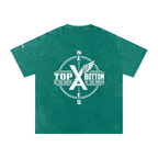 “Commonwealth Classic” Snow Washed Oversized Cotton T-Shirt