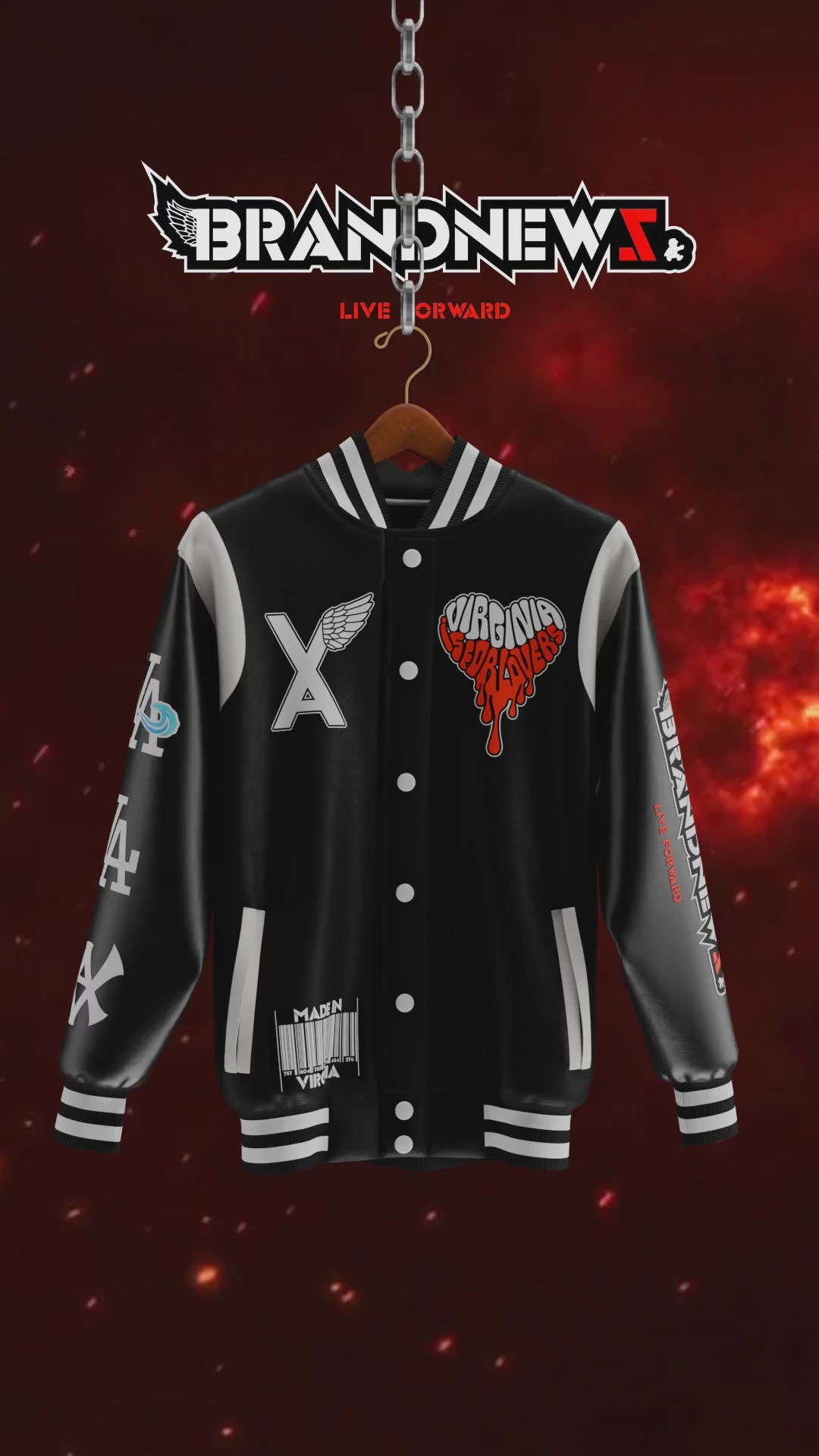VIRGINIA HOME” Premium Varsity Jacket – Brandnewz Clothing